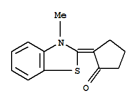 Cyclopentanone, 2-(3-methyl-2(3h)-benzothiazolylidene)-(9ci)Structure,80419-42-7Structure Cyclopentanone, 2-(3-methyl-2(3h)-benzothiazolylidene)-(9ci) Structure,80419-42-7Structure