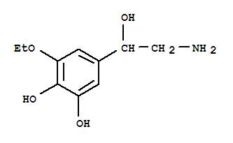 1,2-Benzenediol, 5-(2-amino-1-hydroxyethyl)-3-ethoxy-(9ci)Structure,804427-11-0Structure 1,2-Benzenediol, 5-(2-amino-1-hydroxyethyl)-3-ethoxy-(9ci) Structure,804427-11-0Structure