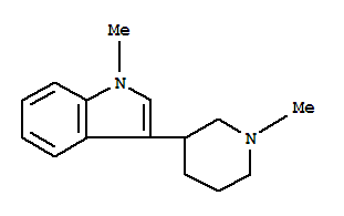 (9ci)-1-甲基-3-(1-甲基-3-哌啶基)-1H-吲哚結構式_804445-38-3結構式