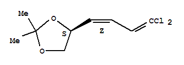 (4s)-(9ci)-4-[(1z)-4,4-二氯-1,3-丁二烯基]-2,2-二甲基-1,3-二氧戊環(huán)結(jié)構(gòu)式_804482-74-4結(jié)構(gòu)式
