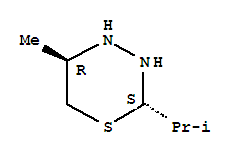 反式-(9ci)-四氫-5-甲基-2-(1-甲基乙基)-2H-1,3,4-噻二嗪結(jié)構(gòu)式_80494-44-6結(jié)構(gòu)式