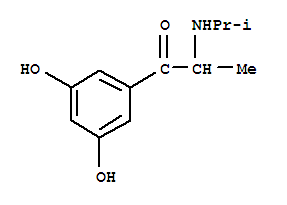 (9ci)-1-(3,5-二羥基苯基)-2-[(1-甲基乙基)氨基]-1-丙酮結(jié)構(gòu)式_805180-86-3結(jié)構(gòu)式
