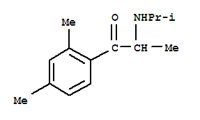 (9ci)-1-(2,4-二甲基苯基)-2-[(1-甲基乙基)氨基]-1-丙酮結(jié)構(gòu)式_805945-90-8結(jié)構(gòu)式
