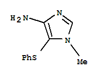 (9ci)-1-甲基-5-(苯基硫代)-1H-咪唑-4-胺結(jié)構(gòu)式_805969-20-4結(jié)構(gòu)式