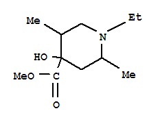 4-Piperidinecarboxylicacid,1-ethyl-4-hydroxy-2,5-dimethyl-,methylester(9ci)Structure,806595-93-7Structure 4-Piperidinecarboxylicacid,1-ethyl-4-hydroxy-2,5-dimethyl-,methylester(9ci) Structure,806595-93-7Structure