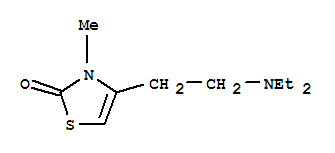 (9ci)-4-[2-(二乙基氨基)乙基]-3-甲基-2(3H)-噻唑酮結(jié)構(gòu)式_806649-48-9結(jié)構(gòu)式