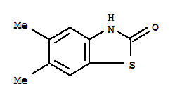 (9ci)-5,6-二甲基-2(3H)-苯并噻唑酮結構式_80689-20-9結構式