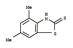 (9ci)-4,6-二甲基-2(3H)-苯并噻唑硫酮結(jié)構(gòu)式_80689-36-7結(jié)構(gòu)式