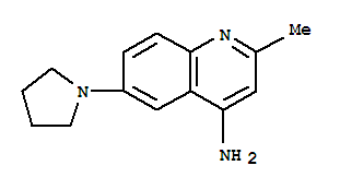 4-Quinolinamine,2-methyl-6-(1-pyrrolidinyl)-(9ci)Structure,807265-76-5Structure 4-Quinolinamine,2-methyl-6-(1-pyrrolidinyl)-(9ci) Structure,807265-76-5Structure