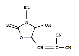(9ci)-[(3-乙基-4-羥基-2-硫氧代-5-噁唑啉)亞甲基]-丙二腈結(jié)構(gòu)式_807266-80-4結(jié)構(gòu)式