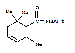 (9ci)-n-(1,1-二甲基乙基)-2,6,6-三甲基-3-環(huán)己烯-1-羧酰胺結(jié)構(gòu)式_807631-61-4結(jié)構(gòu)式