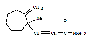 (9ci)-N,N-二甲基-3-(1-甲基-2-亞甲基環(huán)庚基)-2-丙酰胺結(jié)構(gòu)式_809237-40-9結(jié)構(gòu)式