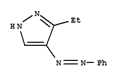 (9ci)-3-乙基-4-(苯基氮雜)-1H-吡唑結(jié)構(gòu)式_810672-63-0結(jié)構(gòu)式