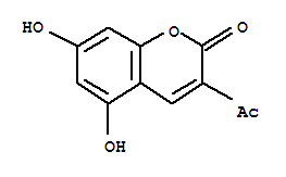 (9ci)-3-乙?；?5,7-二羥基-2H-1-苯并吡喃-2-酮結(jié)構(gòu)式_810676-37-0結(jié)構(gòu)式