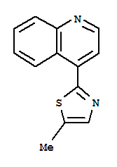 (4CI)-4-(5-甲基-2-噻唑)-喹啉結(jié)構(gòu)式_810690-48-3結(jié)構(gòu)式