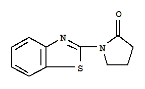 (9ci)-1-(2-苯并噻唑)-2-吡咯烷酮結構式_81093-59-6結構式