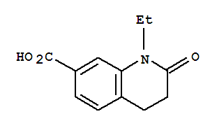 7-Quinolinecarboxylicacid,1-ethyl-1,2,3,4-tetrahydro-2-oxo-(9ci)Structure,813425-19-3Structure 7-Quinolinecarboxylicacid,1-ethyl-1,2,3,4-tetrahydro-2-oxo-(9ci) Structure,813425-19-3Structure
