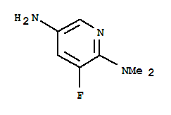 2,5-Pyridinediamine, 3-fluoro-n2,n2-dimethyl-Structure,813425-34-2Structure 2,5-Pyridinediamine, 3-fluoro-n2,n2-dimethyl- Structure,813425-34-2Structure