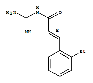 (2e)-(9ci)-n-(氨基亞氨基甲基)-3-(2-乙基苯基)-2-丙酰胺結(jié)構(gòu)式_815585-26-3結(jié)構(gòu)式