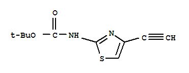 Tert-butyl 4-ethynylthiazol-2-ylcarbamateStructure,815610-14-1Structure Tert-butyl 4-ethynylthiazol-2-ylcarbamate Structure,815610-14-1Structure