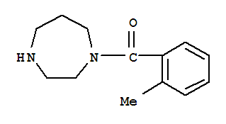 1H-1,4-diazepine,hexahydro-1-(2-methylbenzoyl)-(9ci)Structure,815650-72-7Structure 1H-1,4-diazepine,hexahydro-1-(2-methylbenzoyl)-(9ci) Structure,815650-72-7Structure