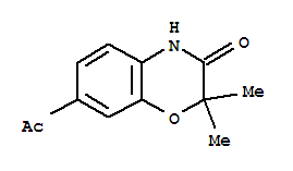 (9ci)-7-乙?；?2,2-二甲基-2H-1,4-苯并噁嗪-3(4h)-酮結(jié)構(gòu)式_816464-27-4結(jié)構(gòu)式
