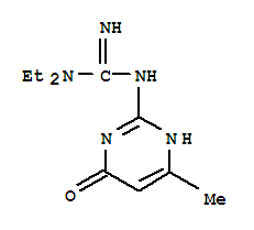 (9ci)-n-(1,4-二氫-6-甲基-4-氧代-2-嘧啶)-N,N-二乙基-胍結(jié)構(gòu)式_819804-17-6結(jié)構(gòu)式