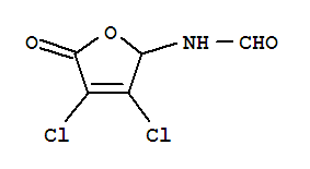 Formamide, n-(3,4-dichloro-2,5-dihydro-5-oxo-2-furanyl)-Structure,819849-43-9Structure Formamide, n-(3,4-dichloro-2,5-dihydro-5-oxo-2-furanyl)- Structure,819849-43-9Structure
