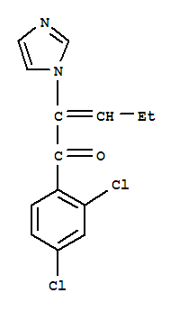 2-Penten-1-one, 1-(2,4-dichlorophenyl)-2-(1h-imidazol-1-yl)-Structure,82013-24-9Structure 2-Penten-1-one, 1-(2,4-dichlorophenyl)-2-(1h-imidazol-1-yl)- Structure,82013-24-9Structure