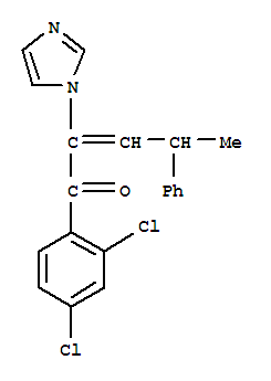 2-Penten-1-one, 1-(2,4-dichlorophenyl)-2-(1h-imidazol-1-yl)-4-phenyl-Structure,82013-32-9Structure 2-Penten-1-one, 1-(2,4-dichlorophenyl)-2-(1h-imidazol-1-yl)-4-phenyl- Structure,82013-32-9Structure