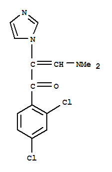 2-Propen-1-one, 1-(2,4-dichlorophenyl)-3-(dimethylamino)-2-(1h-imidazol-1-yl)-Structure,82013-34-1Structure 2-Propen-1-one, 1-(2,4-dichlorophenyl)-3-(dimethylamino)-2-(1h-imidazol-1-yl)- Structure,82013-34-1Structure