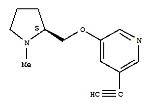 (9CI)-3-乙炔-5-[[(2S)-1-甲基-2-吡咯烷]甲氧基]-吡啶結(jié)構(gòu)式_820231-75-2結(jié)構(gòu)式