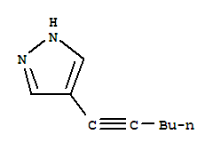 (9ci)-4-(1-己炔)-1H-吡唑結(jié)構(gòu)式_82099-92-1結(jié)構(gòu)式