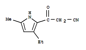 (9ci)-3-乙基-5-甲基--bta--氧代-1H-吡咯-2-丙腈結(jié)構(gòu)式_821009-93-2結(jié)構(gòu)式