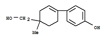 (9CI)-4-[4-(羥基甲基)-4-甲基-1-環(huán)己烯-1-基]-苯酚結(jié)構式_821798-52-1結(jié)構式