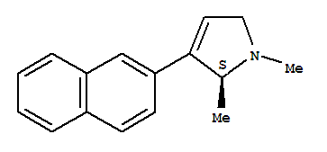 (2s)-(9ci)-2,5-二氫-1,2-二甲基-3-(2-萘)-1H-吡咯結(jié)構(gòu)式_823178-95-6結(jié)構(gòu)式