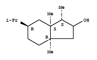 (1s,3ar,6r,7as)-(9ci)-八氫-1,3a,7a-三甲基-6-(1-甲基乙基)-1H-茚-2-醇結構式_823203-42-5結構式