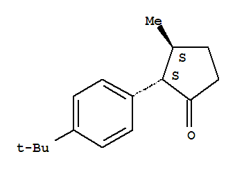 (2s,3s)-(9ci)-2-[4-(1,1-二甲基乙基)苯基]-3-甲基-環(huán)戊酮結(jié)構(gòu)式_824390-71-8結(jié)構(gòu)式