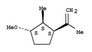 (1r,2r,3r)-rel-(9ci)-1-甲氧基-2-甲基-3-(1-甲基乙烯)-環(huán)戊烷結(jié)構(gòu)式_824391-11-9結(jié)構(gòu)式