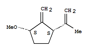 (1r,3r)-rel-(9ci)-1-甲氧基-2-亞甲基-3-(1-甲基乙烯)-環(huán)戊烷結(jié)構(gòu)式_824391-12-0結(jié)構(gòu)式