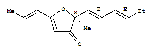 3(2H)-furanone,2-(1e,3e)-1,3-hexadienyl-2-methyl-5-(1-propenyl)-,(2s)-(9ci)Structure,824412-82-0Structure 3(2H)-furanone,2-(1e,3e)-1,3-hexadienyl-2-methyl-5-(1-propenyl)-,(2s)-(9ci) Structure,824412-82-0Structure