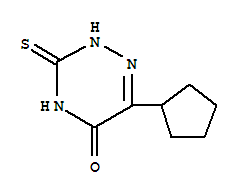 1,2,4-Triazin-5(2h)-one,6-cyclopentyl-3,4-dihydro-3-thioxo-(9ci)Structure,824983-26-8Structure 1,2,4-Triazin-5(2h)-one,6-cyclopentyl-3,4-dihydro-3-thioxo-(9ci) Structure,824983-26-8Structure