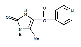 2H-imidazol-2-one, 1,3-dihydro-4-methyl-5-(4-pyridinylcarbonyl)-Structure,82709-64-6Structure 2H-imidazol-2-one, 1,3-dihydro-4-methyl-5-(4-pyridinylcarbonyl)- Structure,82709-64-6Structure