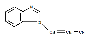 (9ci)-3-(1H-苯并咪唑-1-基)-2-丙烯腈結構式_82819-77-0結構式