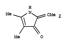 3H-pyrrol-3-one,1,2-dihydro-4,5-dimethyl-2-(1-methylethylidene)-(9ci)Structure,83123-18-6Structure 3H-pyrrol-3-one,1,2-dihydro-4,5-dimethyl-2-(1-methylethylidene)-(9ci) Structure,83123-18-6Structure