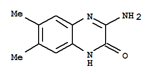 (9ci)-3-氨基-6,7-二甲基-2(1H)-喹噁啉酮結構式_83566-28-3結構式