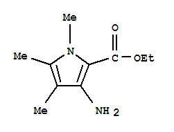 (9ci)-3-氨基-1,4,5-三甲基-1H-吡咯-2-羧酸乙酯結(jié)構(gòu)式_83621-76-5結(jié)構(gòu)式