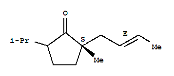 (2S)-(9CI)-2-(2E)-2-丁烯-2-甲基-5-(1-甲基乙基)-環(huán)戊酮結(jié)構(gòu)式_836628-77-4結(jié)構(gòu)式