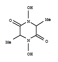 2,5-Piperazinedione,1,4-dihydroxy-3,6-dimethyl-(9ci)Structure,83727-16-6Structure 2,5-Piperazinedione,1,4-dihydroxy-3,6-dimethyl-(9ci) Structure,83727-16-6Structure