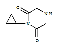 2,6-Piperazinedione,1-cyclopropyl-(9ci)Structure,841274-03-1Structure 2,6-Piperazinedione,1-cyclopropyl-(9ci) Structure,841274-03-1Structure